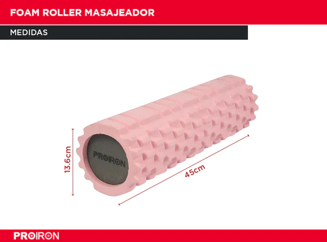 FOAM ROLLER MASAJEADOR ROSA - 2