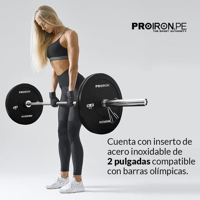 PAR DE DISCOS OLÍMPICOS DE CAUCHO - BUMPER PLATES 10KG - 4