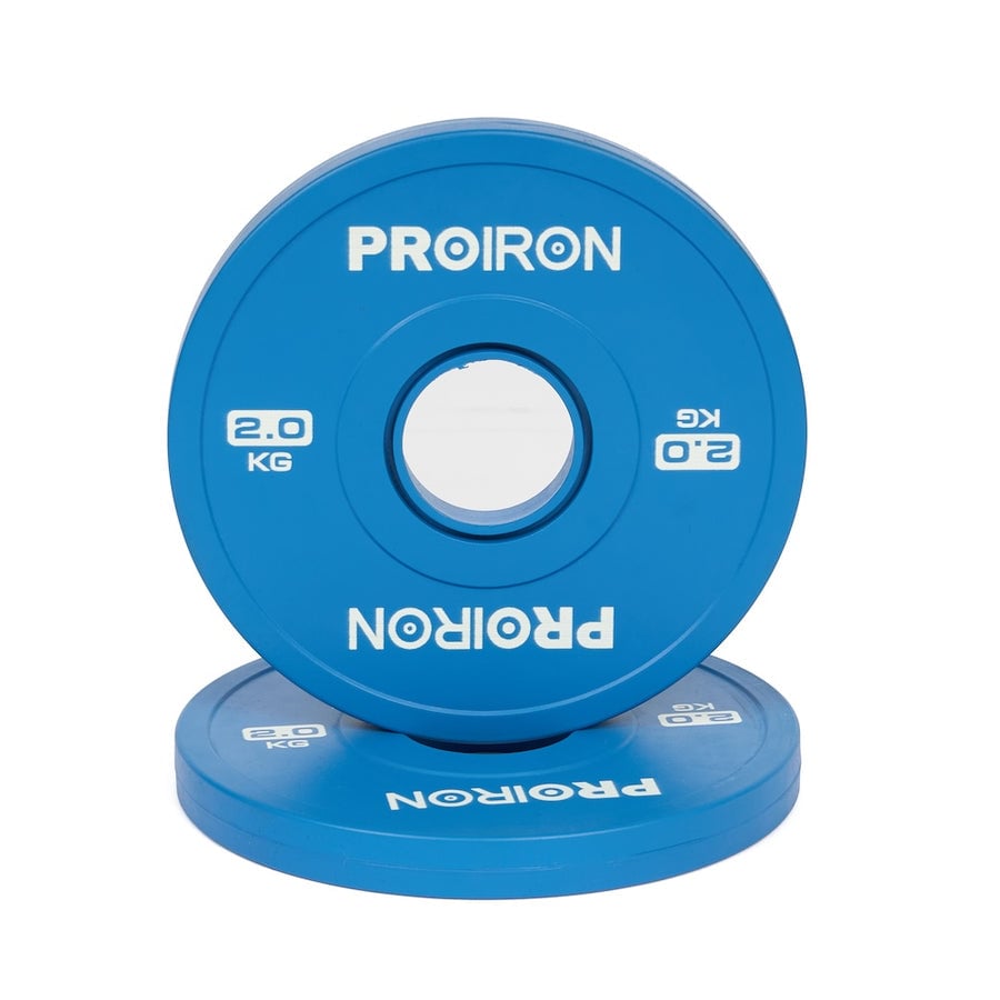 PAR DE DISCOS OLÍMPICOS FRACCIONALES 2KG AZUL - 1