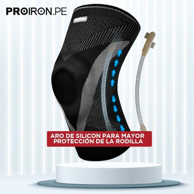 RODILLERA DE COMPRESIÓN CON GEL Y ESTABILIZADORES EN V PAR-M - 3