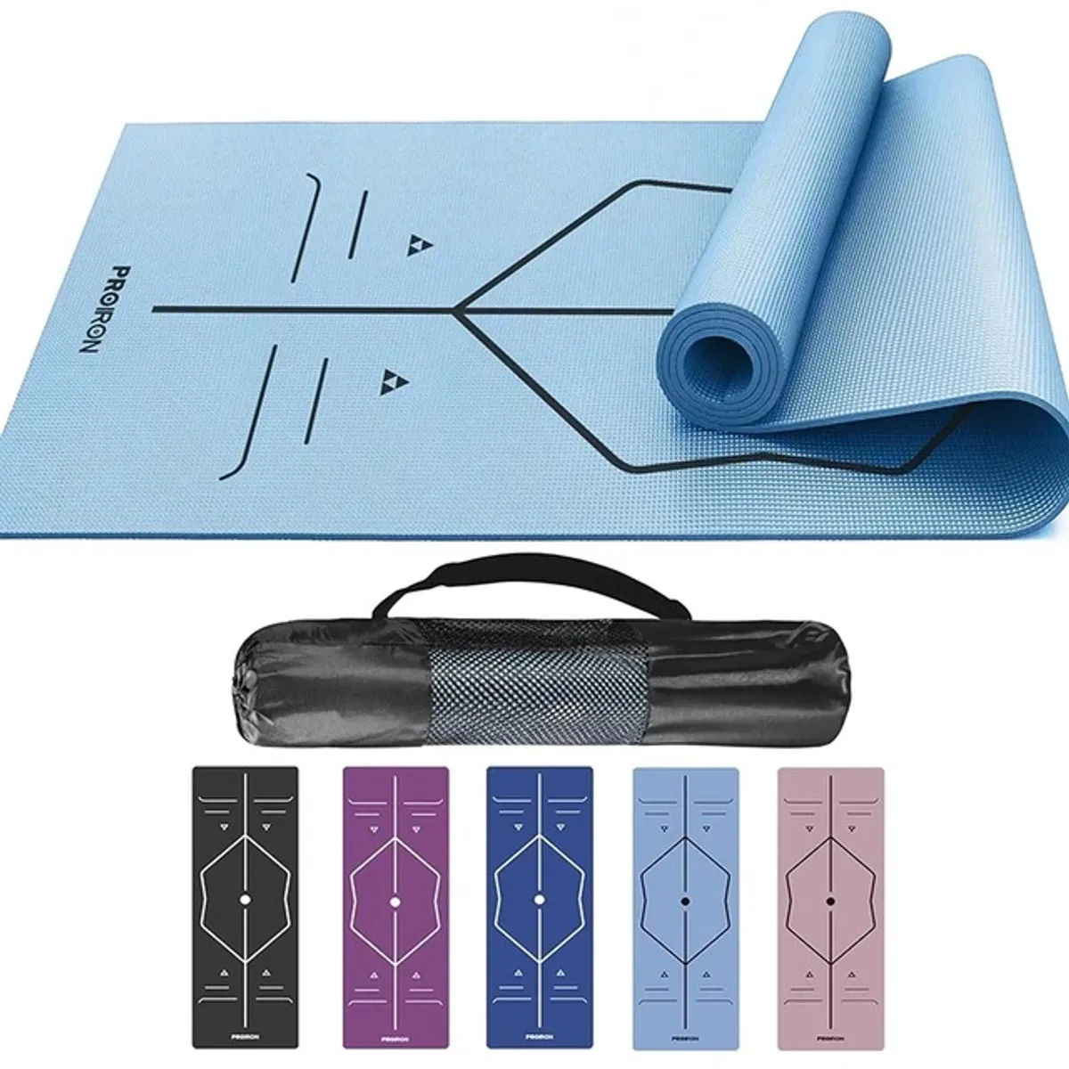 MAT DE YOGA ASANA DE 4MM CELESTE - 1