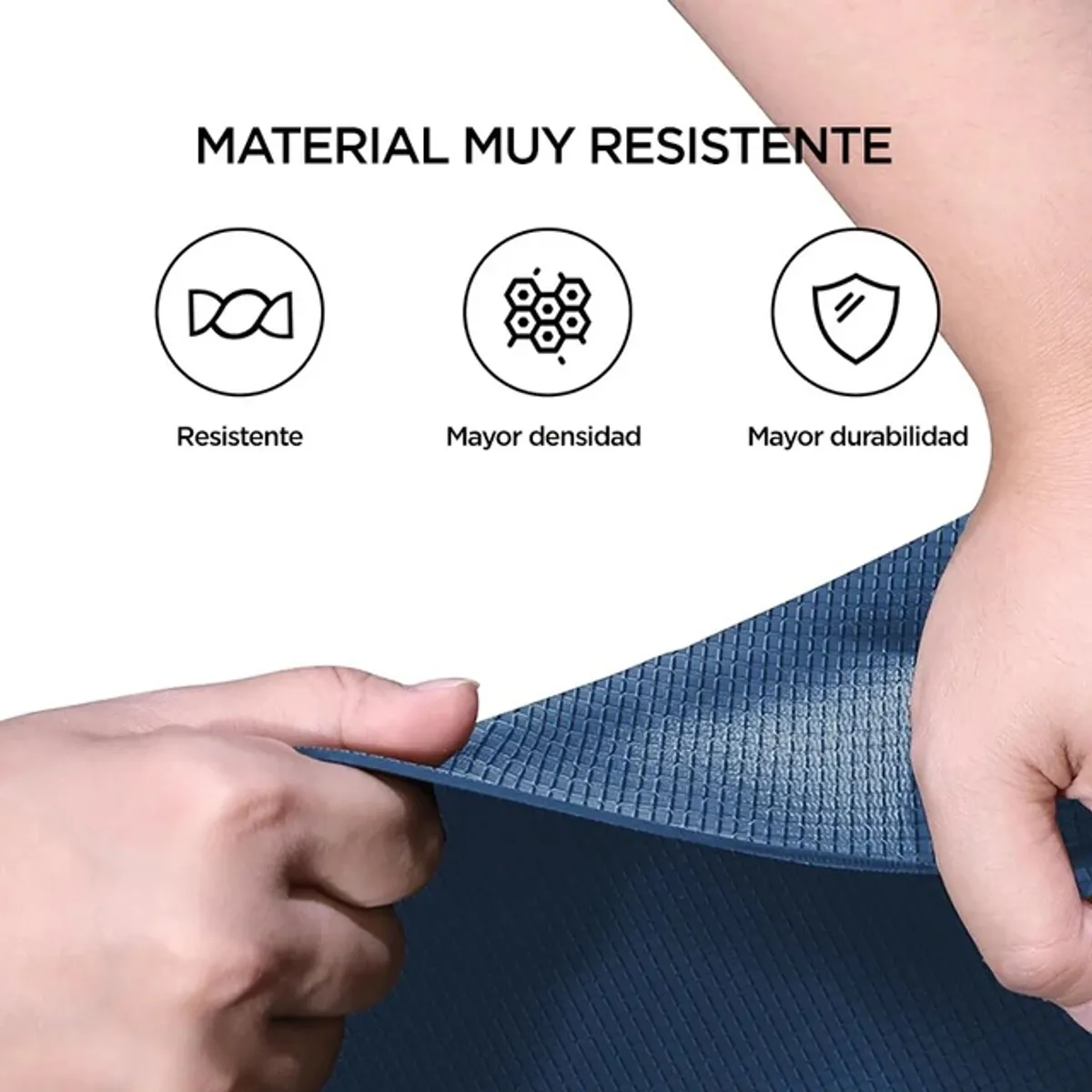 MAT DE YOGA ASANA DE 4MM CELESTE - 2