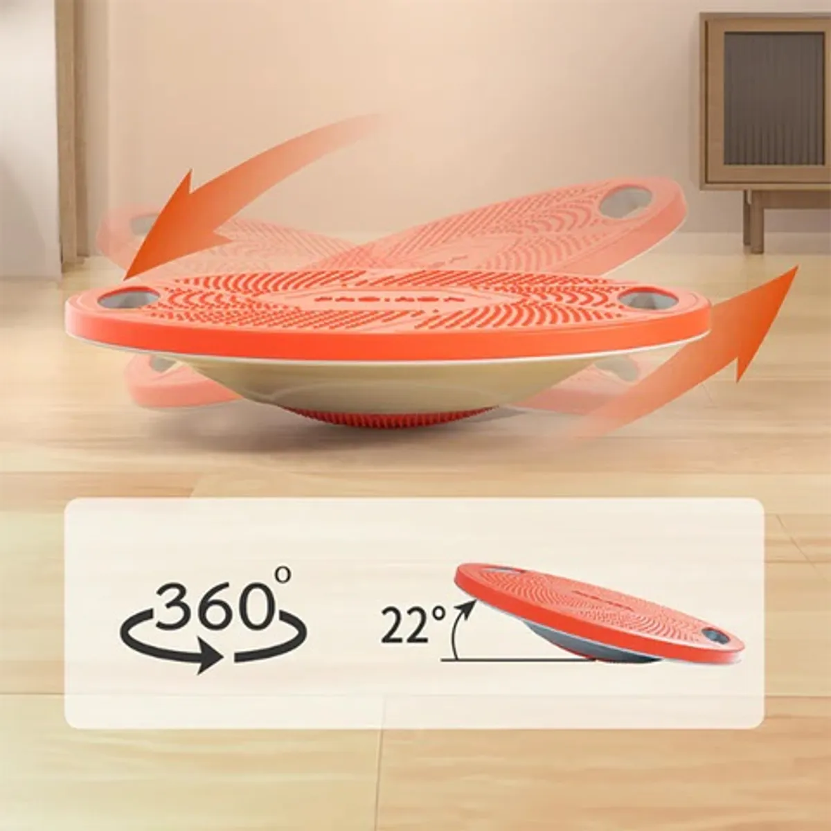 TABLA DE EQUILIBRIO BALANCE BOARD NARANJA CON GRIS - 3