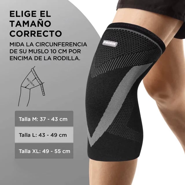 RODILLERA DE COMPRESIÓN EN FORMA EN V PAR - M - 5