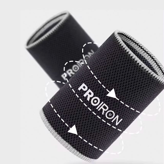 MUÑEQUERA DEPORTIVA DE FIBRA REFRESCANTE GRIS CON BLANCO PAR - 4