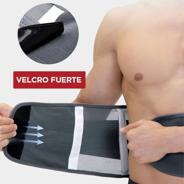CINTURÓN DE SOPORTE LUMBAR TRANSPIRABLE XL - 6