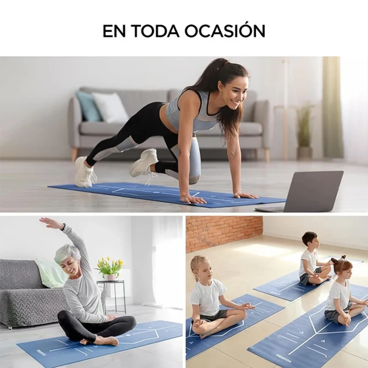 MAT DE YOGA ASANA DE 4MM NEGRO - 3