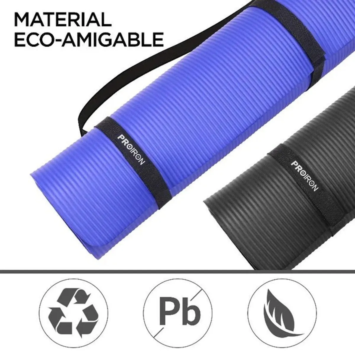 MAT DE PILATES DE 15MM AZUL - 2