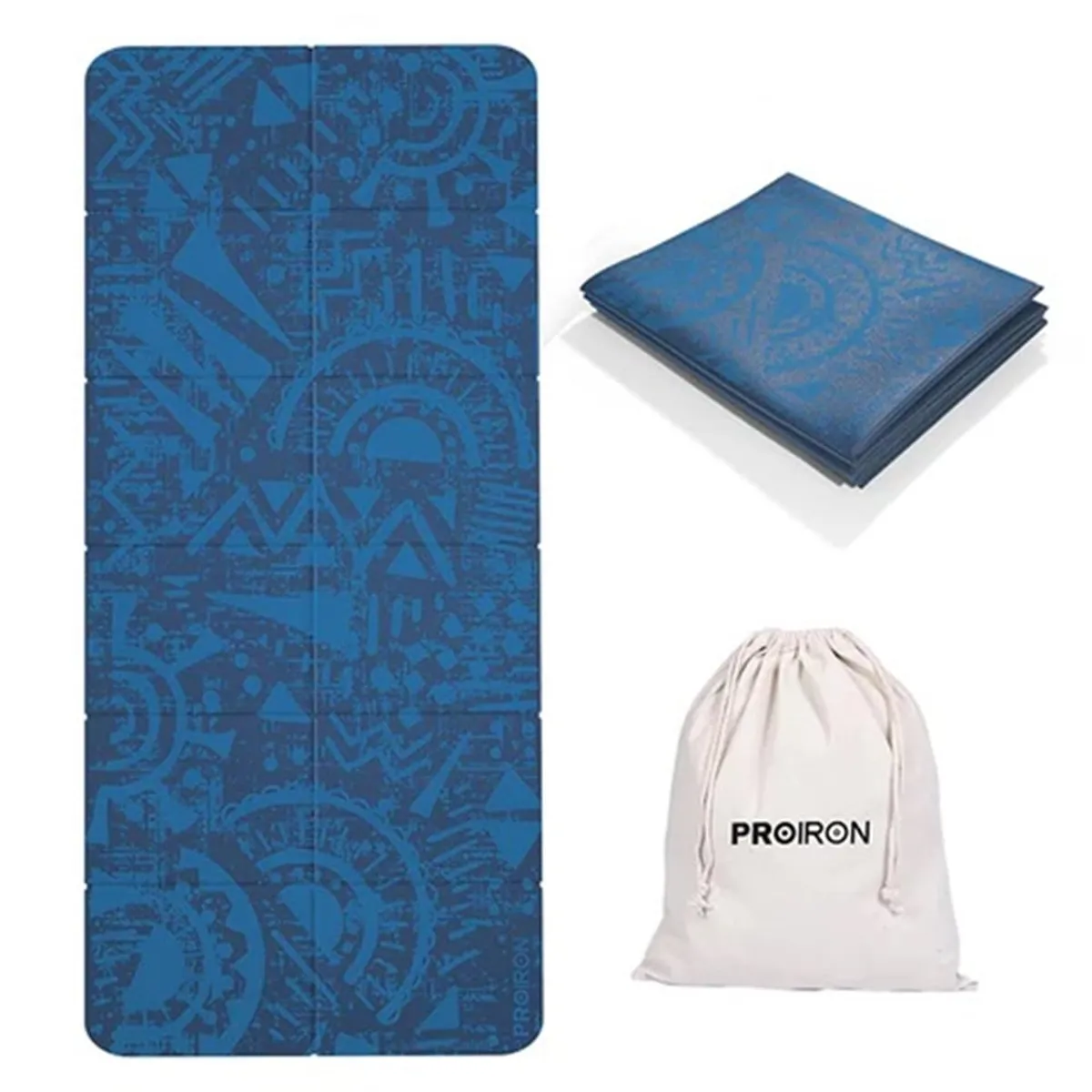 MAT PLEGABLE DE PVC DE 2MM AZUL - 1