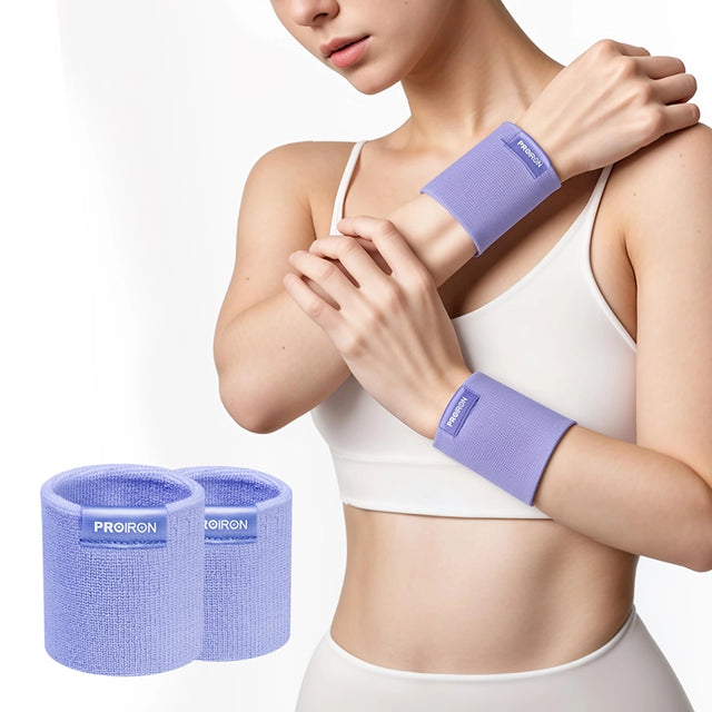 MUÑEQUERA DEPORTIVA MORADA - 1