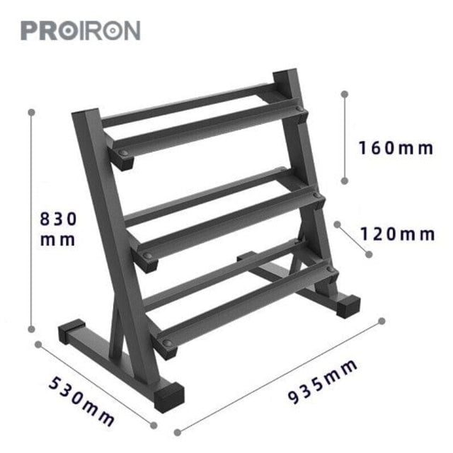 SET DE MANCUERNAS HEXAGONALES DE 195KG + RACK DE ACERO - 5