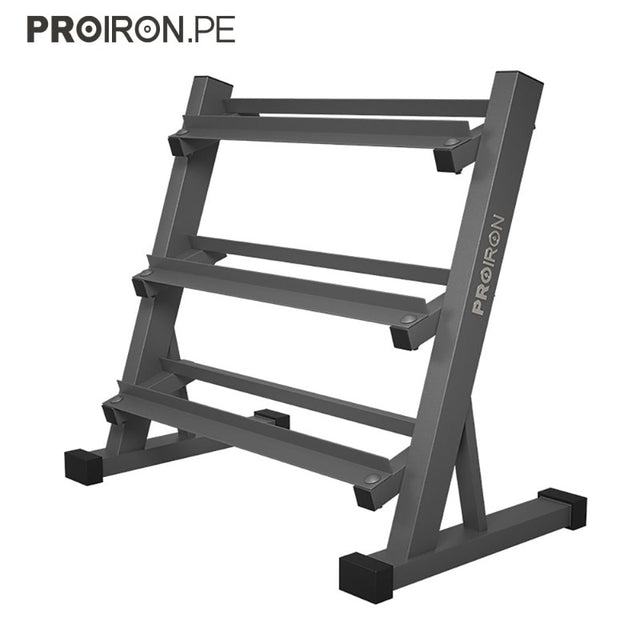SET DE MANCUERNAS HEXAGONALES DE 195KG + RACK DE ACERO - 6