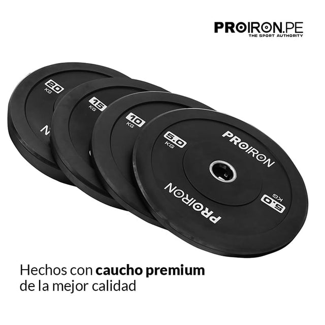 PAR DE DISCOS OLÍMPICOS DE CAUCHO - BUMPER PLATES 5KG - 3