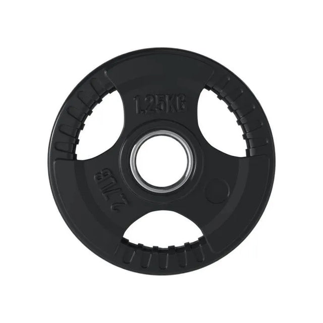 PAR DE DISCOS OLÍMPICOS DE CAUCHO TRI AGARRE 1.25 KG - 1