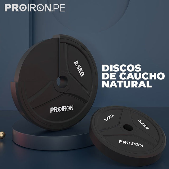 JUEGO DE MANCUERNAS DE CAUCHO AJUSTABLE 20 KG - 3