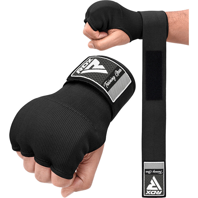PAR DE GUANTES INTERIORES PARA BOXEO MMA MUAY THAI IS2 NEGRO - M - 1
