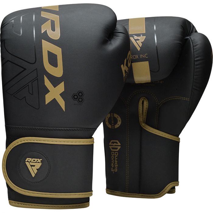 GUANTES DE BOXEO KARA F6 12OZ - DORADO - 1