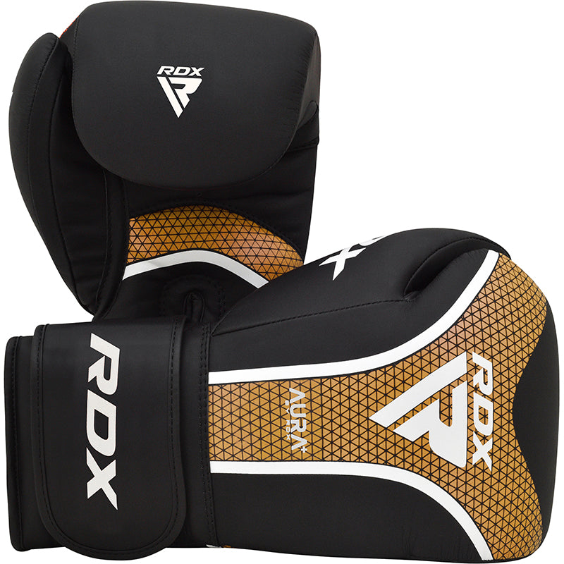 GUANTES DE BOXEO AURA PLUS T17 12OZ- DORADO - 3