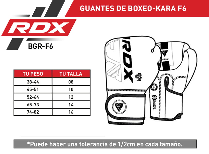 GUANTES DE BOXEO KARA F6 14OZ - NEGRO - 2