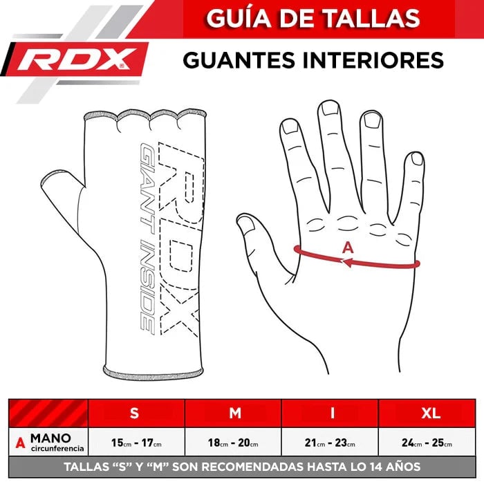 PAR DE GUANTES INTERIORES PARA BOXEO MMA MUAY THAI IS2 NEGRO - L - 2