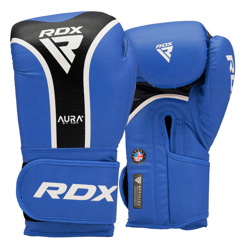 GUANTES DE BOXEO AURA PLUS T17 10OZ- AZUL - 1