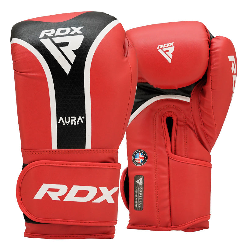 GUANTES DE BOXEO AURA PLUS T17 12OZ- ROJO - 1