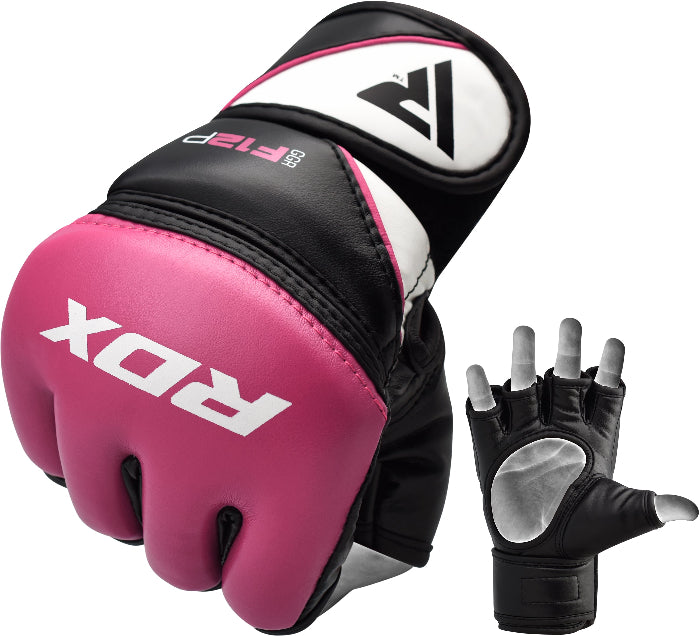 GUANTES DE MMA Y GRAPPLING F12 ROSADO - M - 4