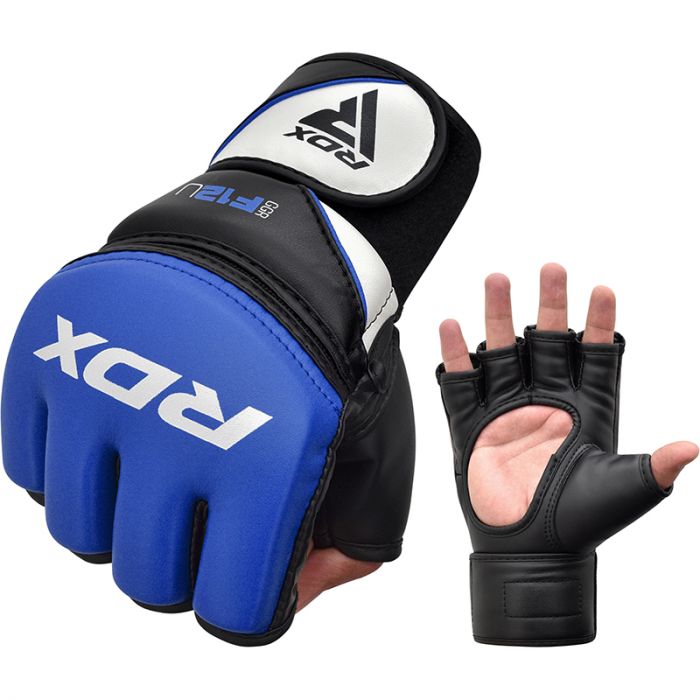 GUANTES DE MMA Y GRAPPLING F12 AZUL - XL - 3