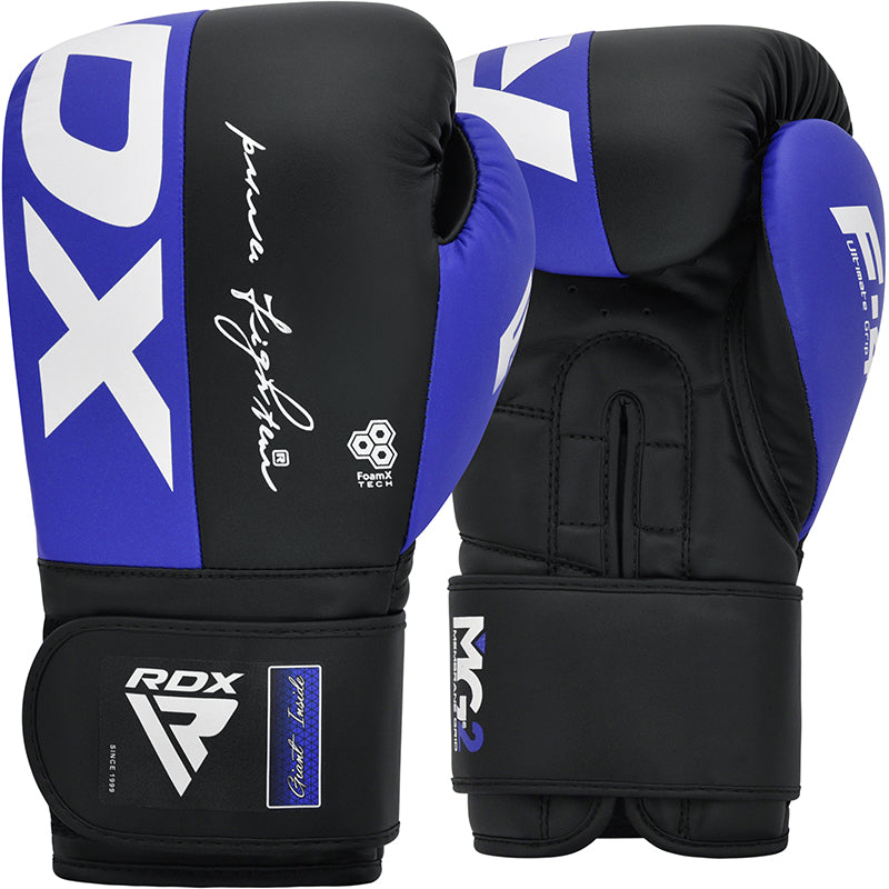 GUANTES DE BOXEO F4 AZUL 12OZ - 1