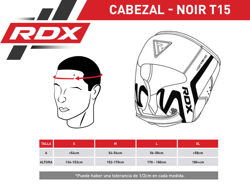 CABEZAL O PROTECTOR DE CABEZA NOIR T15 NEGRO - XL - 2