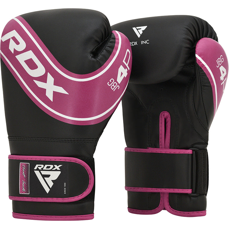 GUANTES DE BOXEO PARA NIÑOS ROBO 4B 6OZ - ROSADO - 1