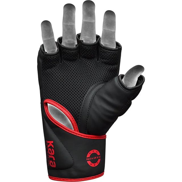 GUANTES DE MMA Y GRAPPLING KARA F6 ROJO - S - 4
