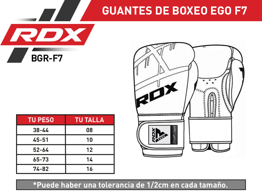 GUANTES DE BOXEO EGO F7 16OZ - NEGRO - 2