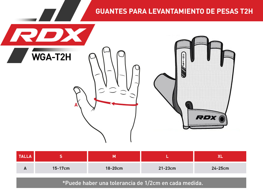 GUANTES PARA LEVANTAMIENTO DE PESAS T2H VERDE - 2
