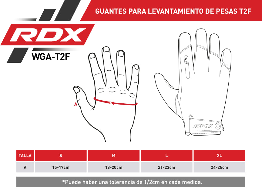 GUANTES PARA LEVANTAMIENTO DE PESAS T2F VERDE - 2