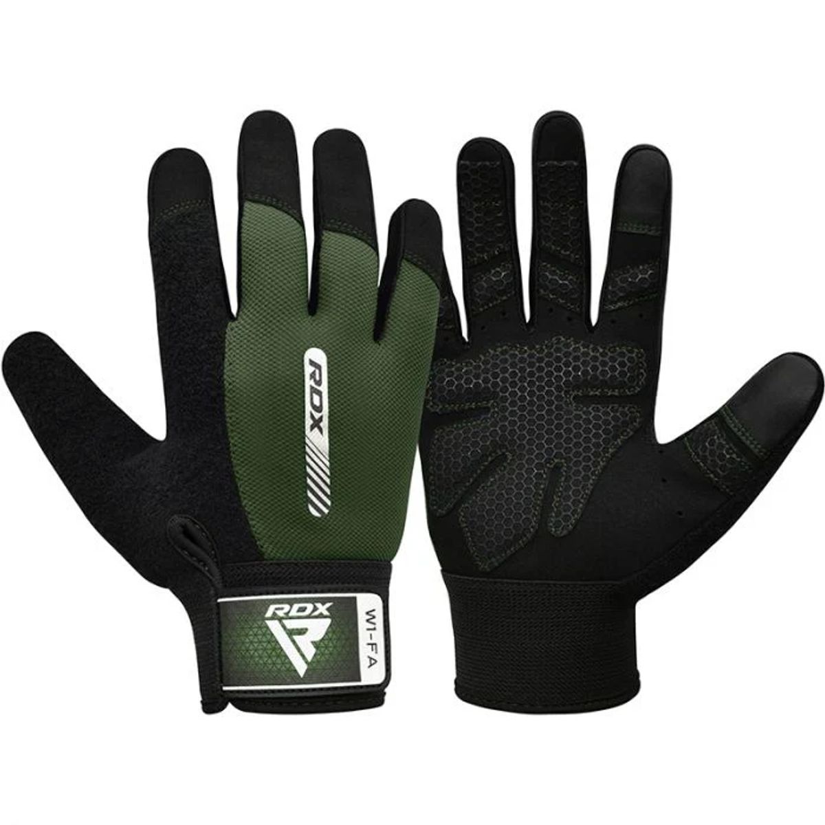 GUANTES PARA LEVANTAMIENTO DE PESAS RDX W1F VERDE - 1