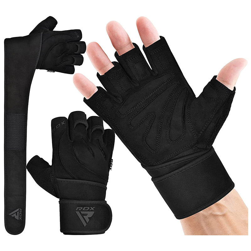 GUANTES PARA LEVANTAMIENTO DE PESAS L4 NEGRO - 3