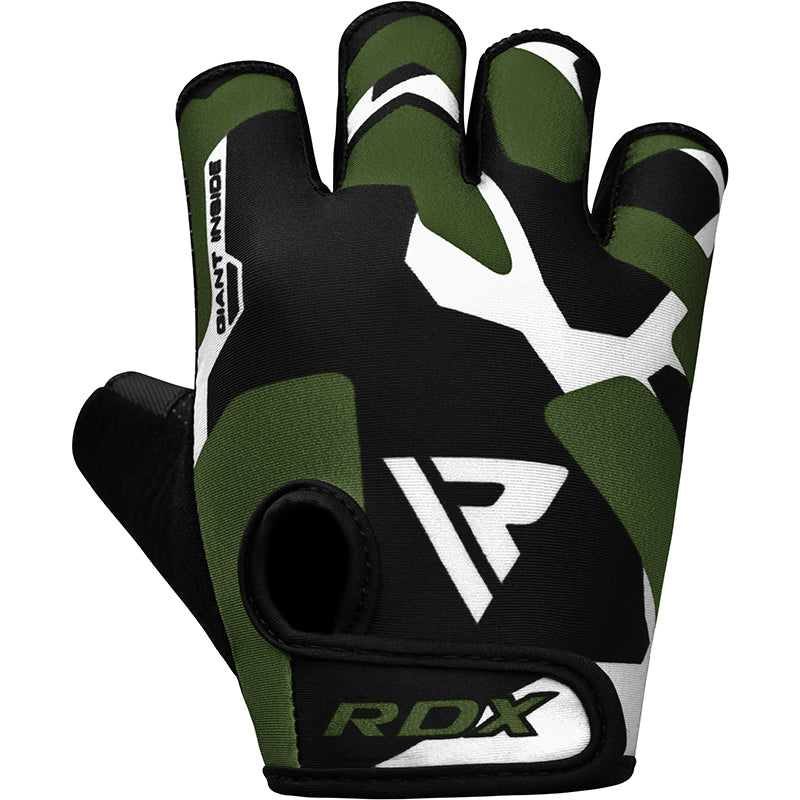 GUANTES PARA LEVANTAMIENTO DE PESAS SUBLIMADOS F6 VERDE - 1