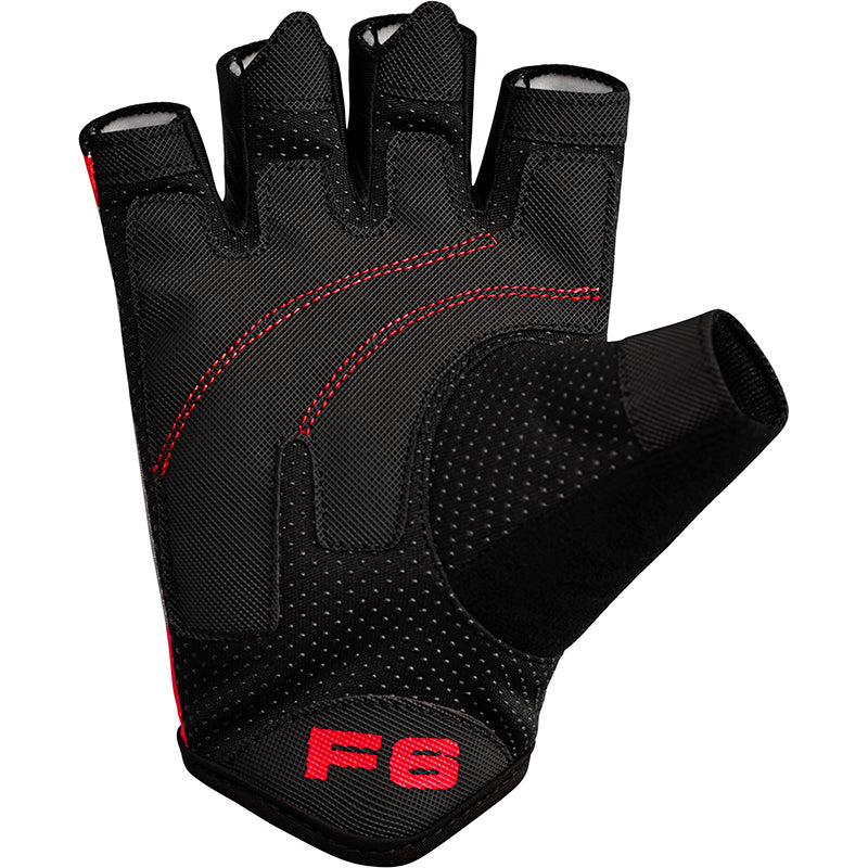 GUANTES PARA LEVANTAMIENTO DE PESAS SUBLIMADOS F6 ROJO - 5