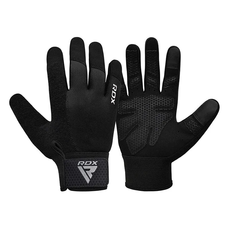 GUANTES PARA LEVANTAMIENTO DE PESAS RDX W1F PLUS NEGRO - 4