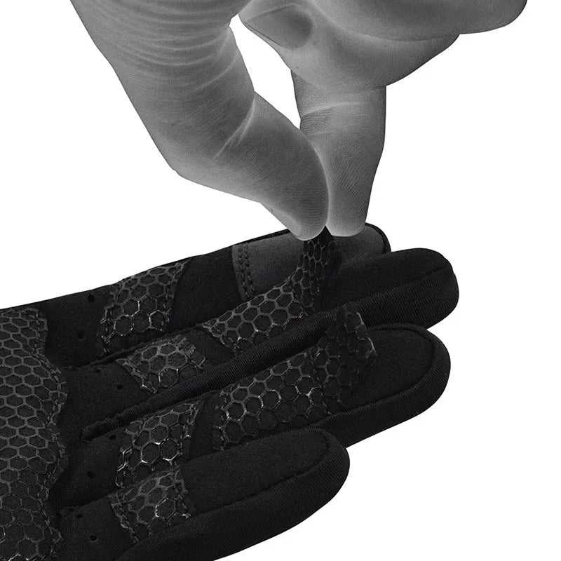 GUANTES PARA LEVANTAMIENTO DE PESAS RDX W1F PLUS NEGRO - 5