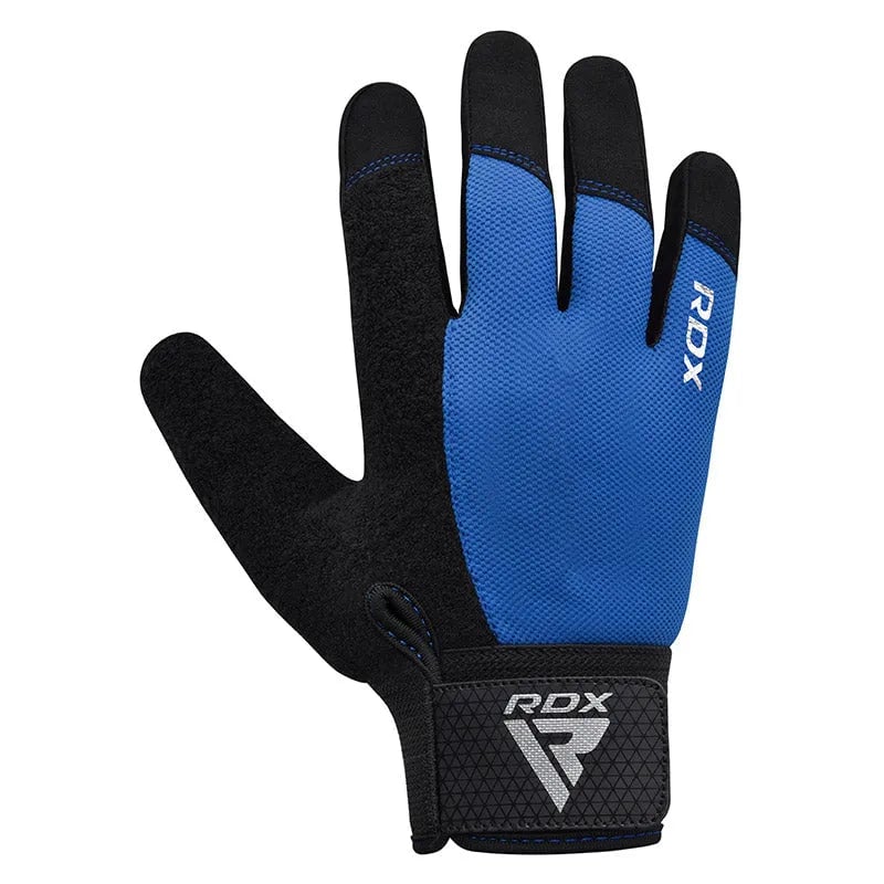 GUANTES PARA LEVANTAMIENTO DE PESAS RDX W1F PLUS AZUL - 3