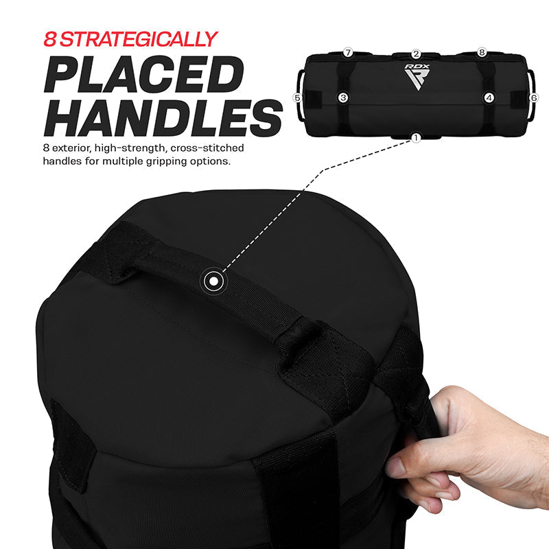 SACO DE ARENA PARA ENTRENAMIENTO CROSSFIT NEGRO 125 A 200LB - 4