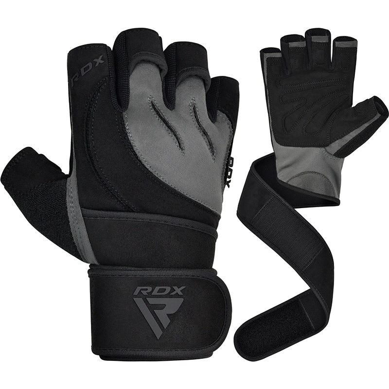 GUANTES PARA LEVANTAMIENTO DE PESAS L4 GRIS - 4
