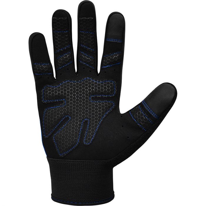 GUANTES PARA LEVANTAMIENTO DE PESAS RDX W1F AZUL - 3