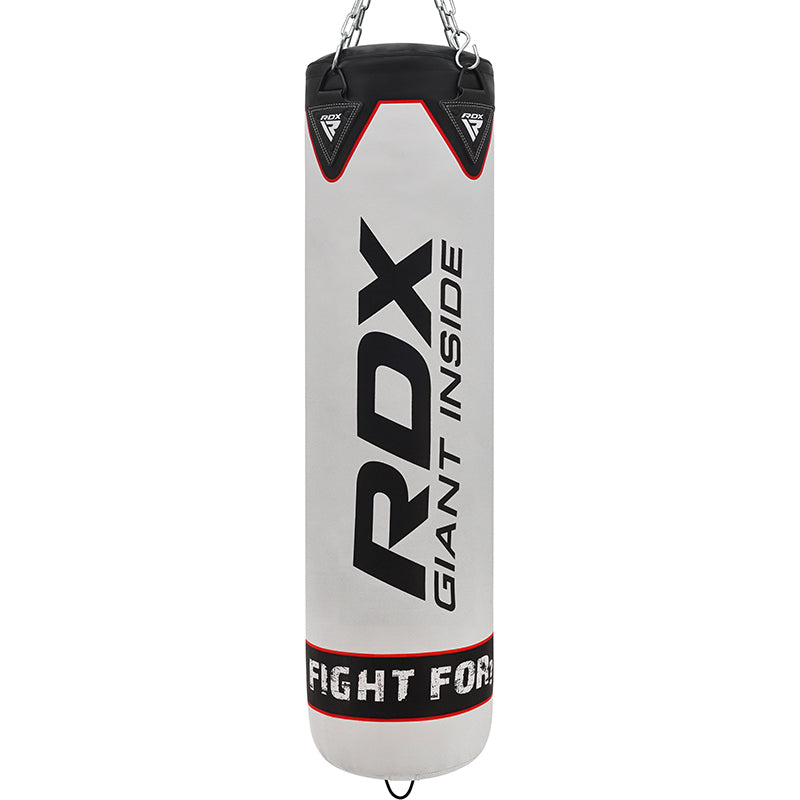 SACO DE BOXEO RDX F1 CON COLGADOR - BLANCO - 3