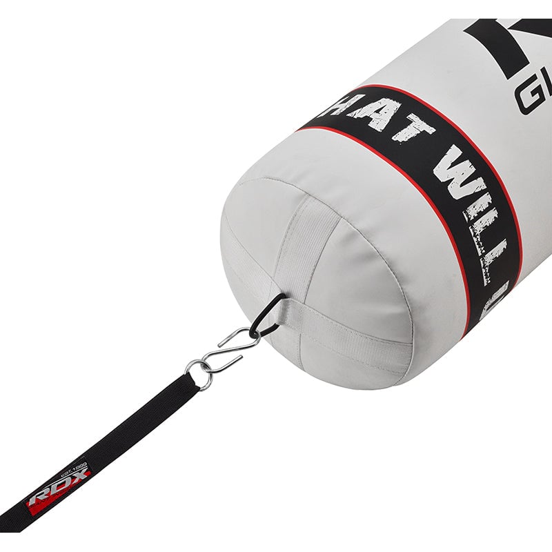 SACO DE BOXEO RDX F1 CON COLGADOR - BLANCO - 4