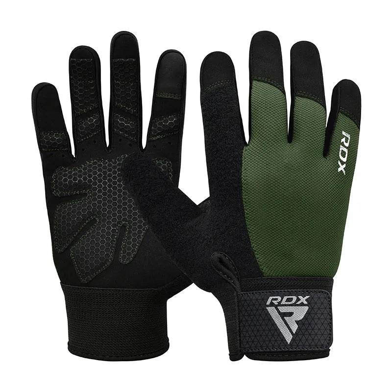GUANTES PARA LEVANTAMIENTO DE PESAS RDX W1F PLUS VERDE - 1