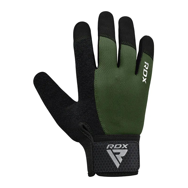 GUANTES PARA LEVANTAMIENTO DE PESAS RDX W1F PLUS VERDE - 3