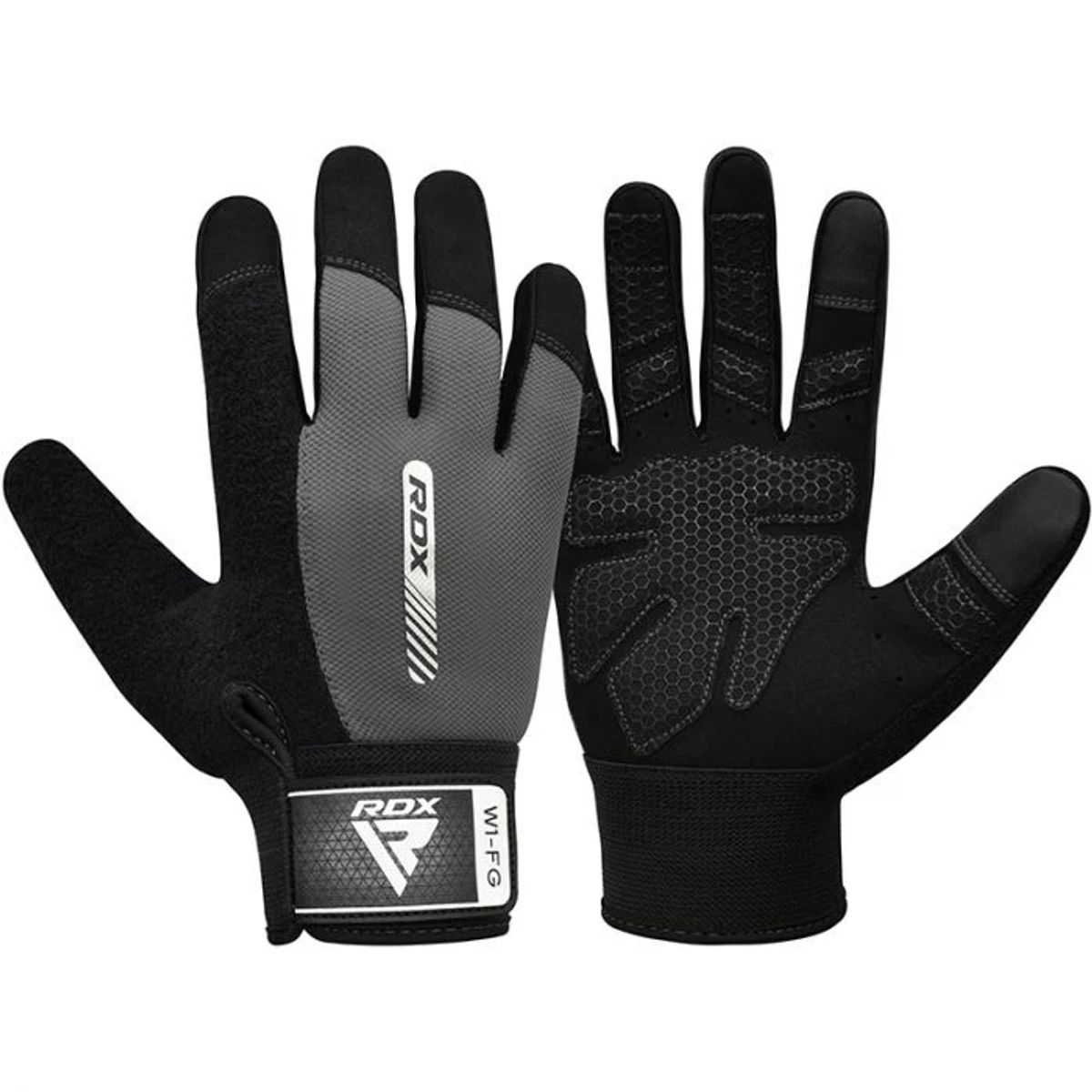 GUANTES PARA LEVANTAMIENTO DE PESAS RDX W1F GRIS - 4